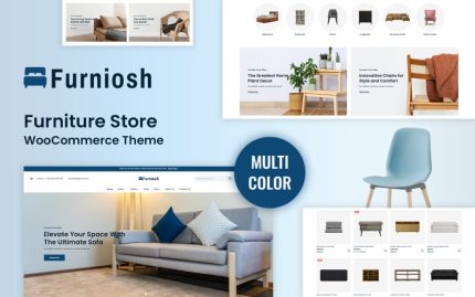Furniosh - Modern Mobilya Mağazası WooCommerce WordPress Teması