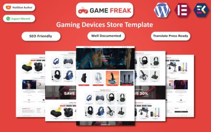 Game Freak – Oyun Cihazları ve Aksesuarları WooCommerce Elementor Teması