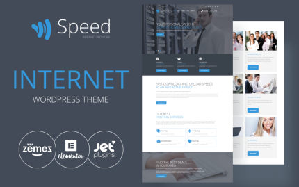 Hız - Elementor Yapılandırıcı WordPress Teması ile İnternet Teması