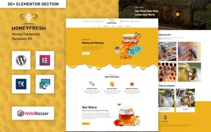 Honeyfresh - Honey Farm & Production Elementor WordPress Teması