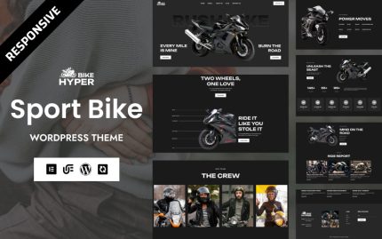 Hyperbike - Spor Bisikleti ve Biker Kulübü WordPress Elementor Teması