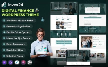 Invex24 - Finans WordPress Teması