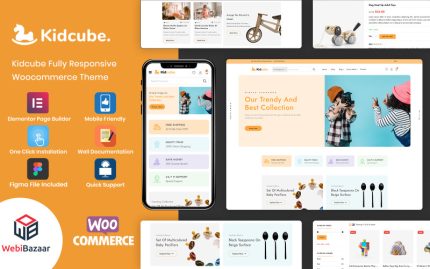 KidCube - Bebek Çocuk Giyim ve Oyuncakları WordPress Teması