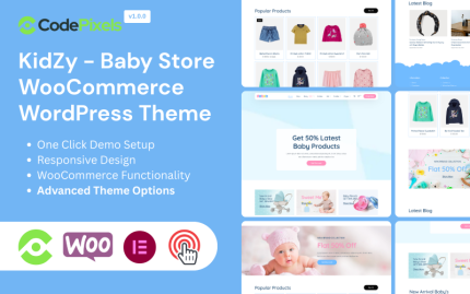 KidZy - Bebek Mağazası WooCommerce WordPress Teması
