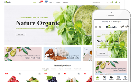 Konado - Organik Gıda Teması WooCommerce Teması