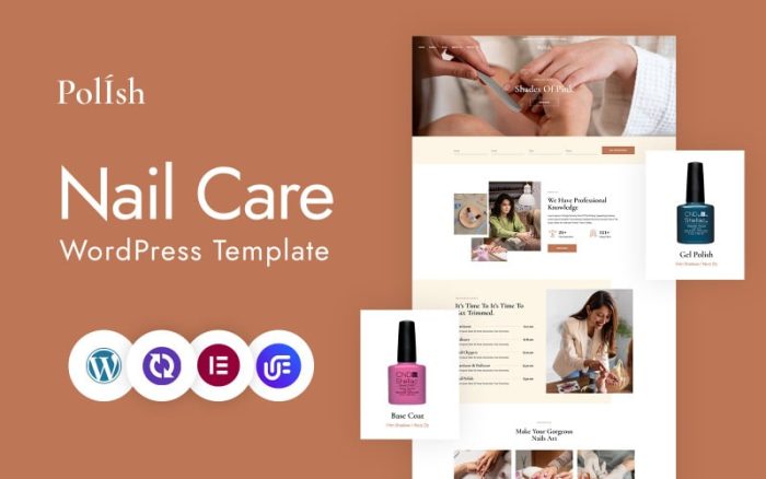 Lehçe - Tırnak Bakımı ve Oje WordPress CMS Elementor Teması