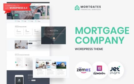 Mortgates - Finansal Hizmetler Modern Elementor Teması