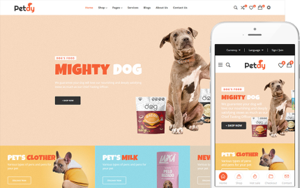 Petdy - Evcil Hayvanlar ve Veterinerler için Tema WooCommerce Teması