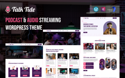 Podcast ve Ses Akışı WordPress Teması