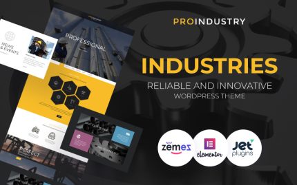 ProIndustry - Güvenilir ve Yenilikçi WordPress Endüstri Teması