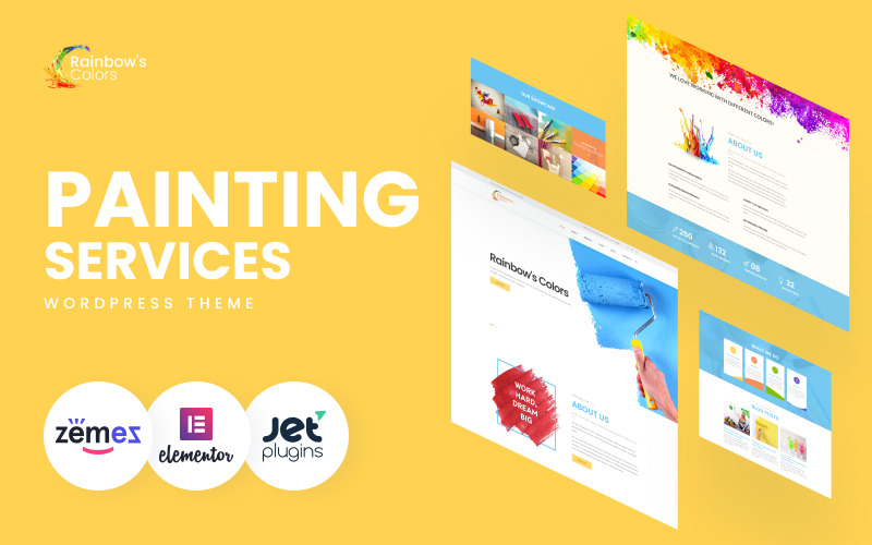 Rainbow's Colors - Mobil Uyumlu Resim Şirketi WordPress Teması