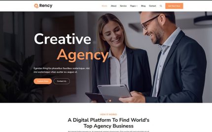 Rency - Yaratıcı Ajans WordPress Teması