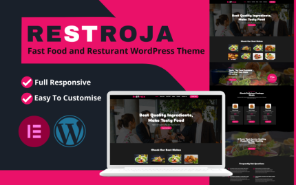 Restoran Fast Food Ve Resturant Tam Mobil Uyumlu Wordpress Teması