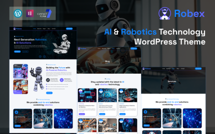 Robex – Yapay Zeka ve Robotik Teknolojisi WordPress Teması