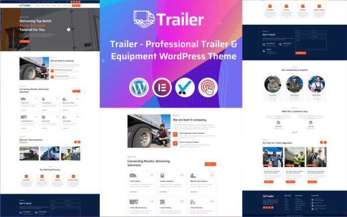 Römork - Profesyonel Römork ve Ekipman WordPress Teması