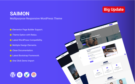 Saimon - Çok Amaçlı Mobil Uyumlu WordPress Teması