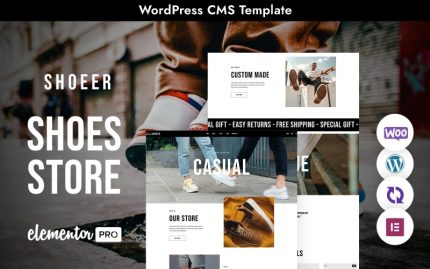 Shoeer - Ayakkabı Mağazası Çok Amaçlı Mobil Uyumlu WordPress Teması