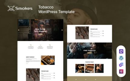 Smokes - Tütün ve Puro WordPress Teması