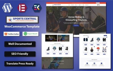 Spor Merkezi - Binicilik ve Uçurtma Sörfü Spor Malzemeleri Mağazası WooCommerce Teması