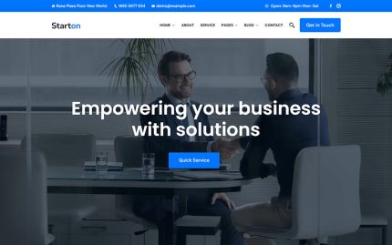 Starton - Danışmanlık, Girişim ve BT İşletme WordPress Teması