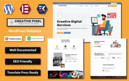 TasarımStüdyo - Yaratıcılar ve Ajanslar için Modern Portföy WordPress Elementor Teması