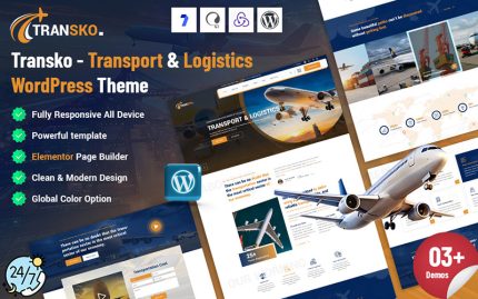 Transko - Taşımacılık ve Lojistik WordPress Teması
