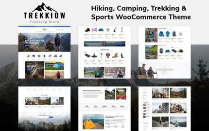 Trekkiow - Yürüyüş, Kamp, Trekking ve Spor Mağazası WooCommerce Teması