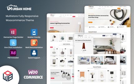 UrbanHome - Mobilya, Ev ve Yaşam Tarzı WooCommerce Teması