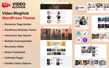 Video BlogHub WordPress Teması