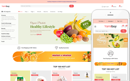 Yomibuy - Bakkal, Süpermarket Teması WooCommerce Teması